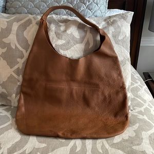 NEW! Leather Brown Hobo Purse Handbag